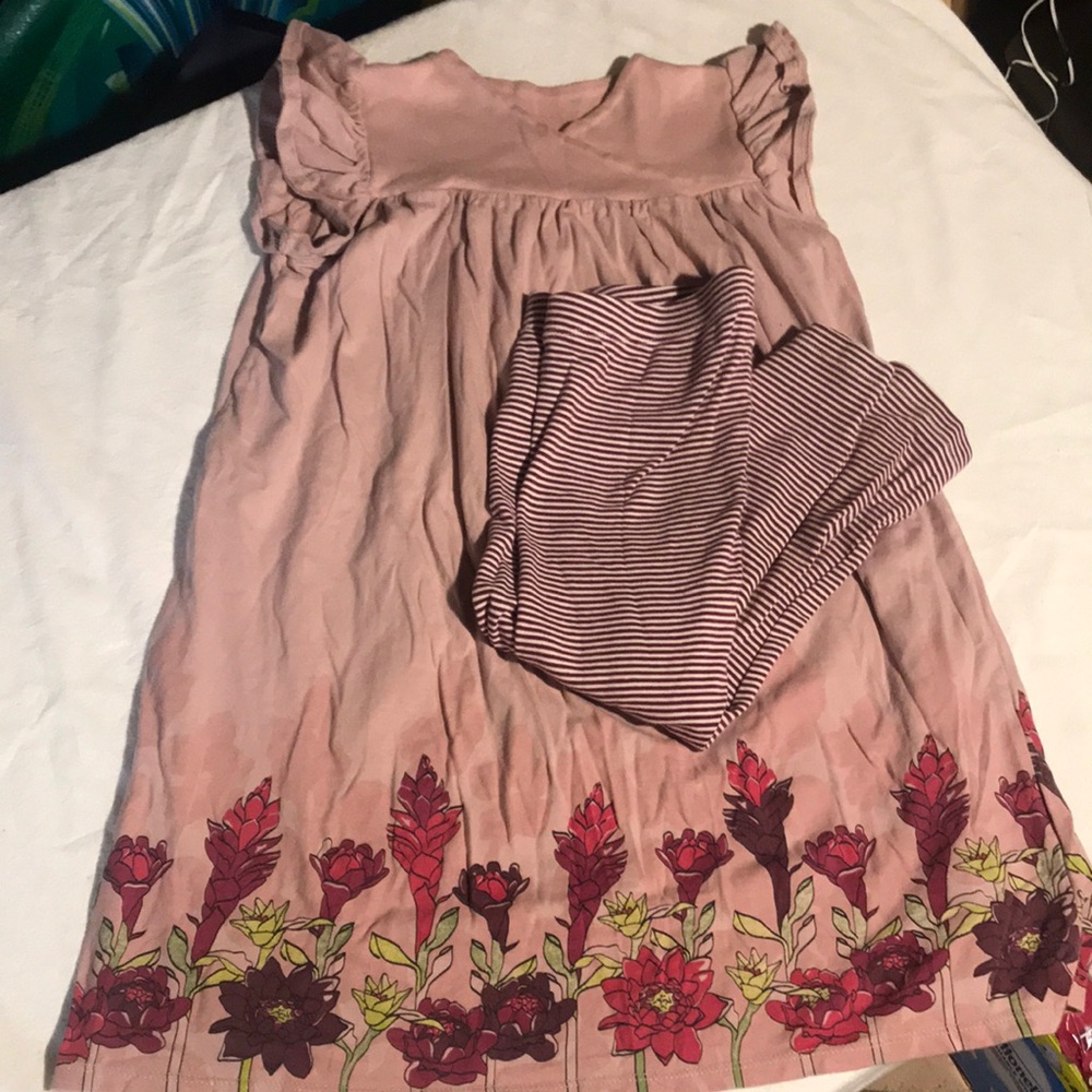Tea Floral Pink Kids Dress